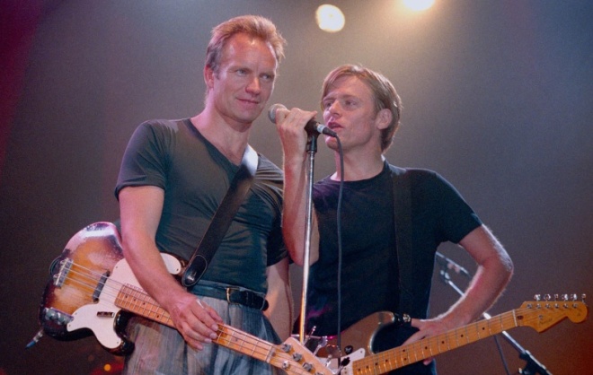 Sting and Bryan Adams
