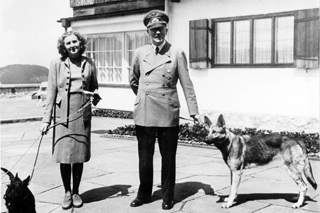 Eva Braun and Adolf Hitler
