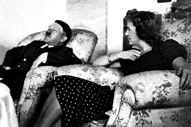 Eva Braun and Adolf Hitler