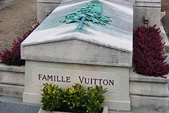 Louis Vuitton's grave