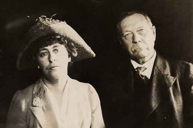 Arthur Conan Doyle and his second wife, Jean Leckie