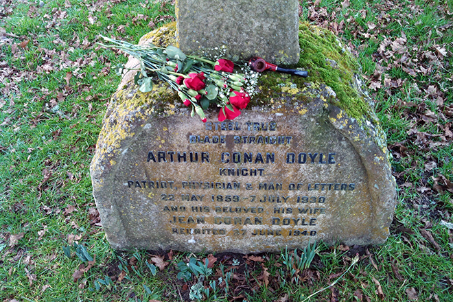 Arthur Conan Doyle's grave