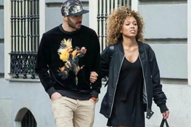 Karim Benzema and his wife, Cora Gauthier