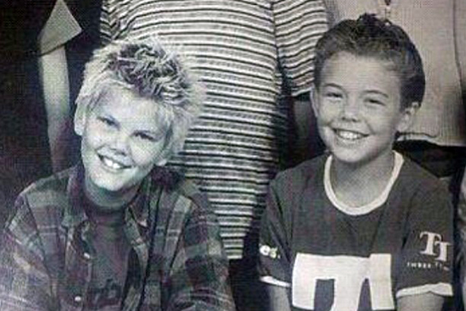 Avicii in childhood (on the left)