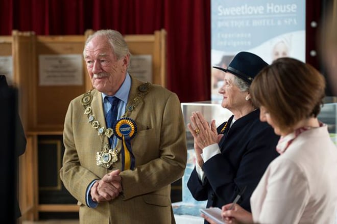 Michael Gambon in the movie The Casual Vacancy