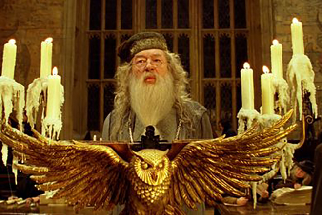 Michael Gambon in the movie Harry Potter and the Goblet of Fire