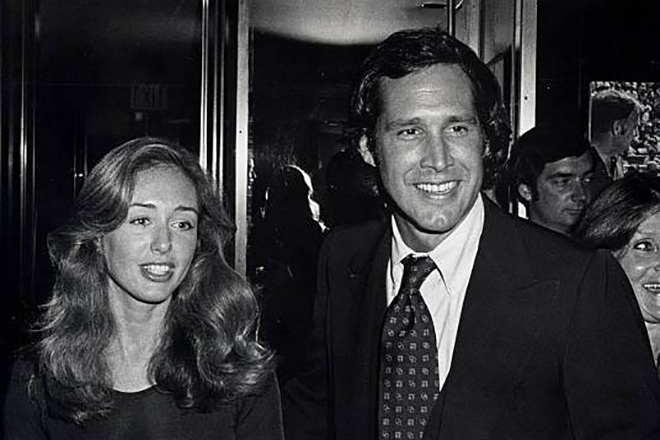 Chevy Chase and his second wife, Jacqueline Carlin