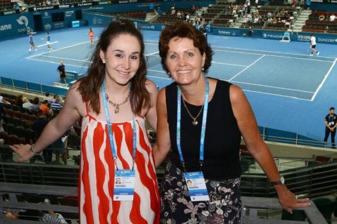 Ash Barty's sister Ali and mother Josie