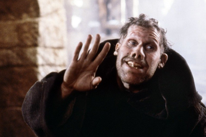 Ron Perlman in the film The Name of the Rose