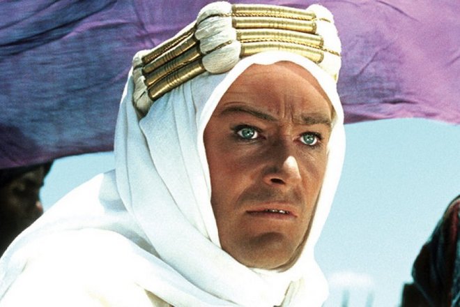 Peter O’Toole in the movie Lawrence of Arabia