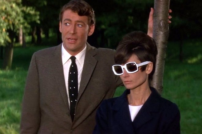 Peter O'Toole and Audrey Hepburn in the movie How to Steal a Million