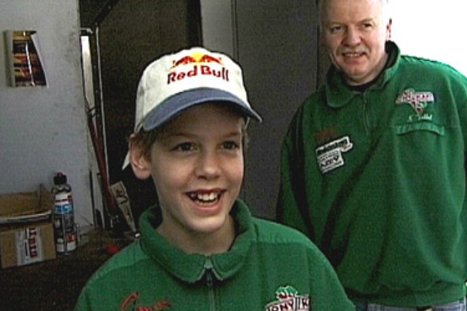Sebastian Vettel as a child