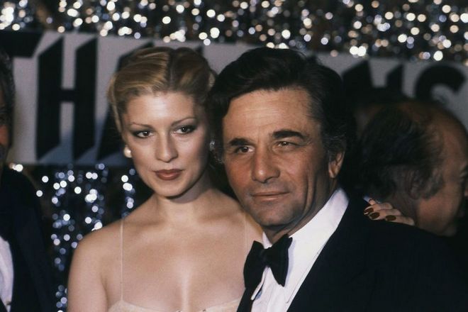 Peter Falk and his wife, Shera Danese