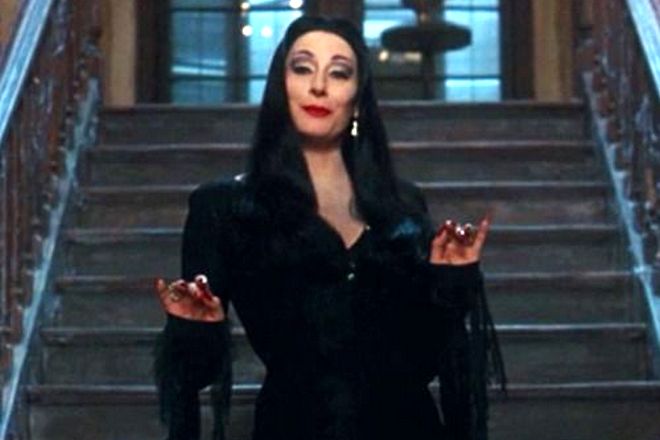 Anjelica Huston in the movie The Addams Family
