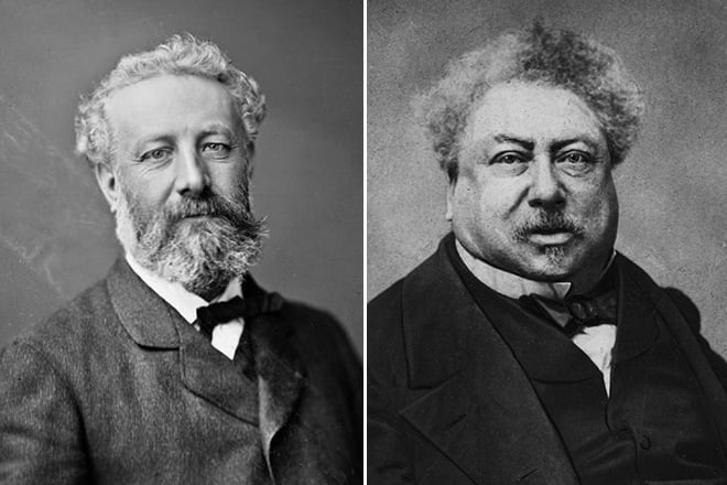 Jules Verne and Alexandre Dumas