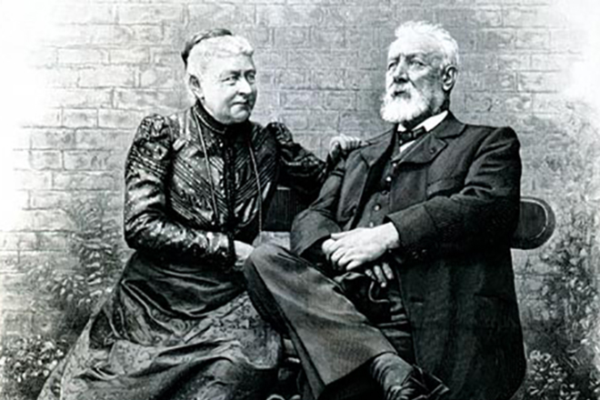 Jules Verne and his wife