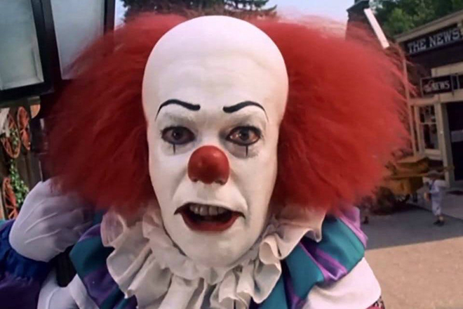 Tim Curry in the movie It