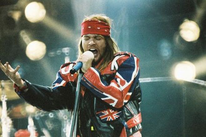 Axl Rose on the stage