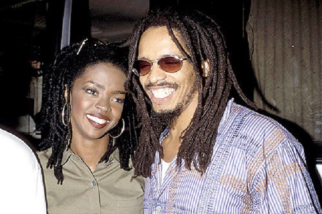Lauryn Hill with Rohan Marley