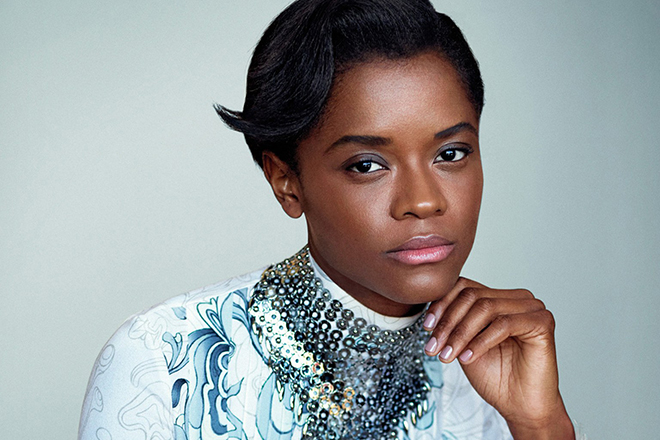 The actress Letitia Wright