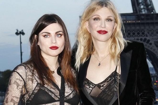 Frances Cobain and Courtney Love