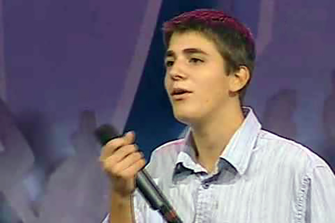 20-year-old Salvador Sobral at the music contest