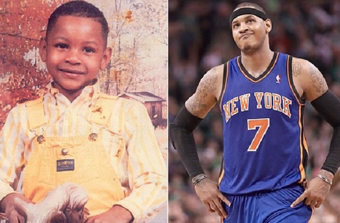 Carmelo Anthony in childhood