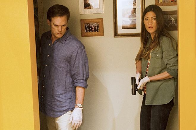 Michael C. Hall and Jennifer Carpenter in the TV series Dexter
