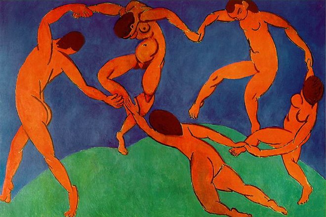 Painting by Henri Matisse The Dance