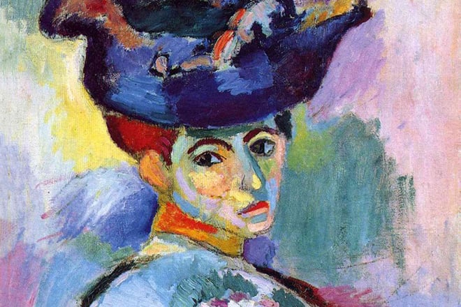 Painting by Henri Matisse Woman with a Hat