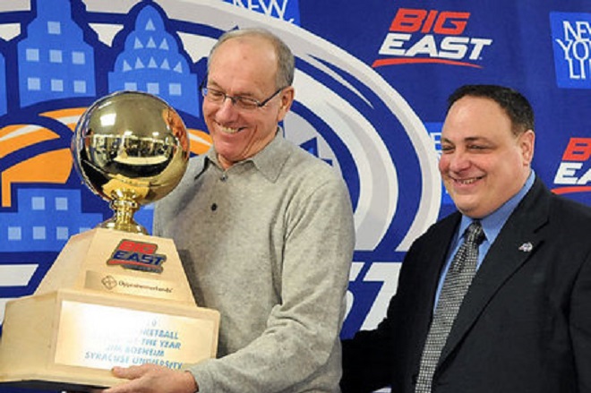 Syracuse's Jim Boeheim claims fourth Big East Coach