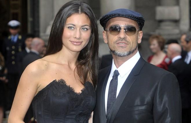 Eros Ramazzotti with his wife, Marica Pellegrinelli