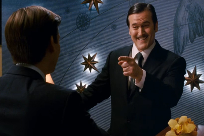 Bruce Campbell in the movie Spider-Man 3