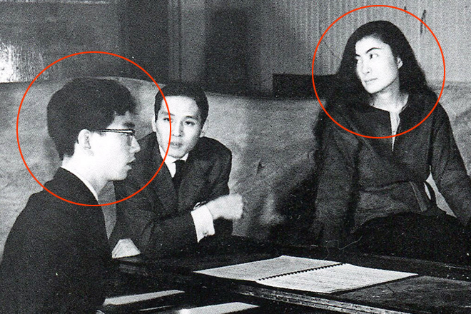 Yoko Ono and her first husband, Toshi Ichiyanagi