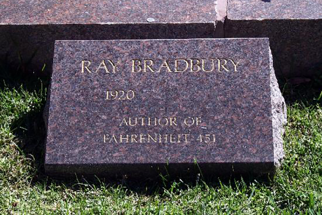 Ray Bradbury's grave