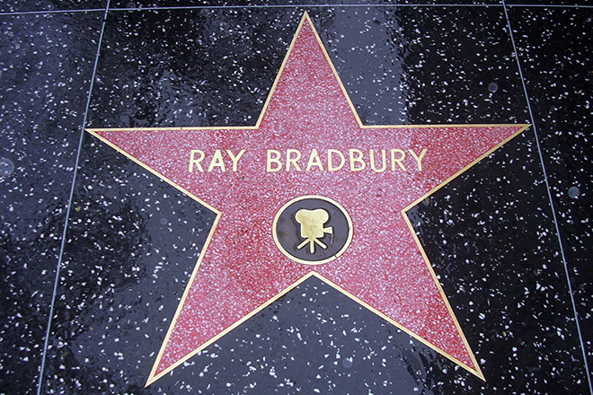 Ray Bradbury's star on the Hollywood Walk of Fame