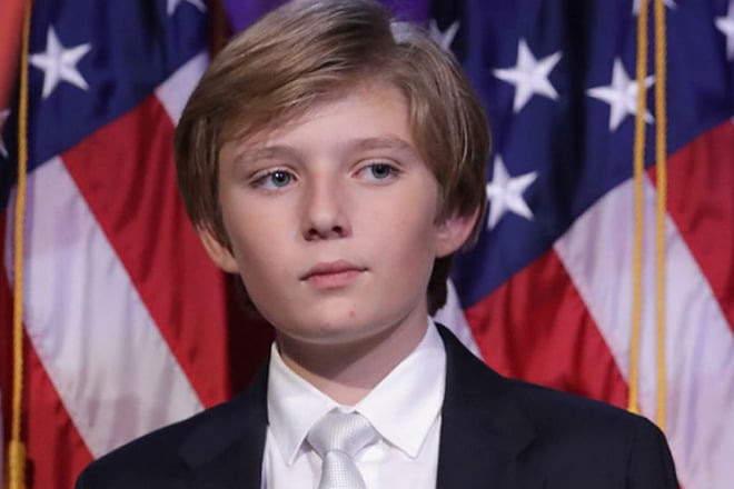 Barron Trump is the son of the President of the United States