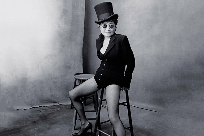 Yoko Ono as a cabaret dancer