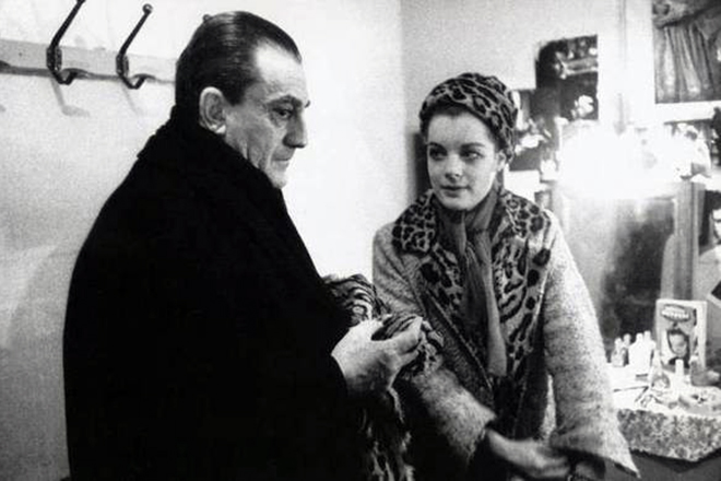 Romy Schneider and Luchino Visconti