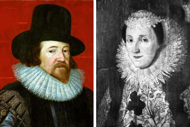 Francis Bacon and his wife, Alice Barnham
