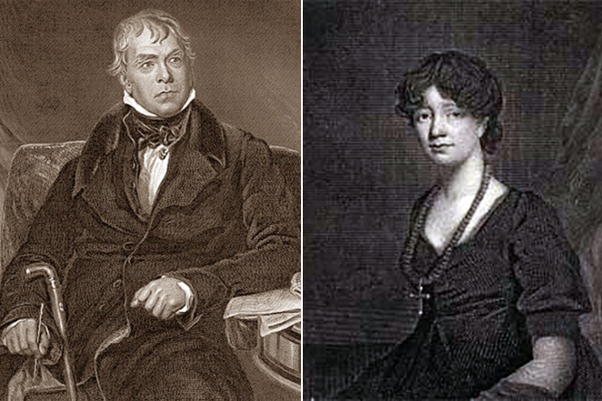 Walter Scott and his wife, Charlotte