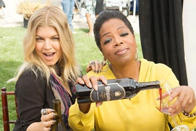 Fergie and Oprah Winfrey