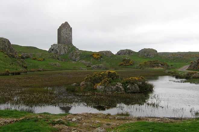 Smailholm Tower where the young writer spent his leisure time.