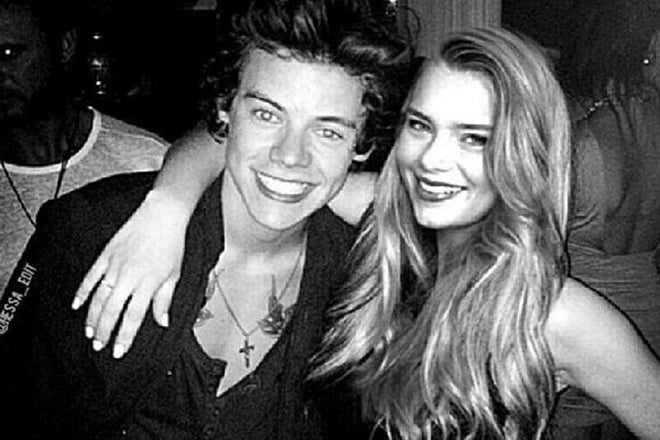 Indiana Evans and Harry Styles
