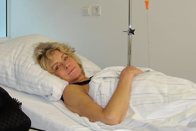 Farrah Fawcett in hospital