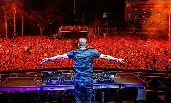 Armin van Buuren at the music festival in Miami