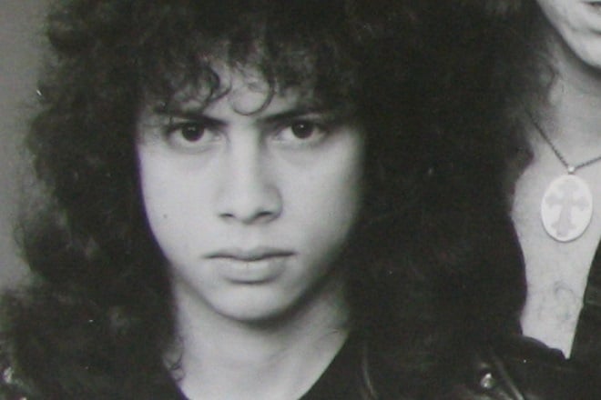 Young Kirk Hammett