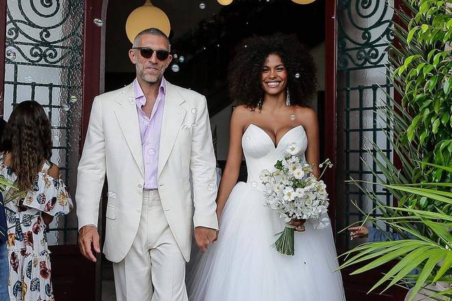 Vincent Cassel and Tina Kunakey’s wedding