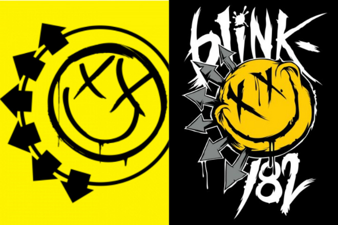 The new logo of band Blink-182