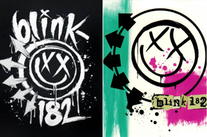 The old logo of the band Blink-182